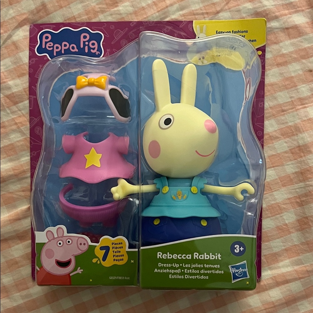 Peppa Pig Rebecca Rabbit Dress-Up Set with Pink and Blue Outfit